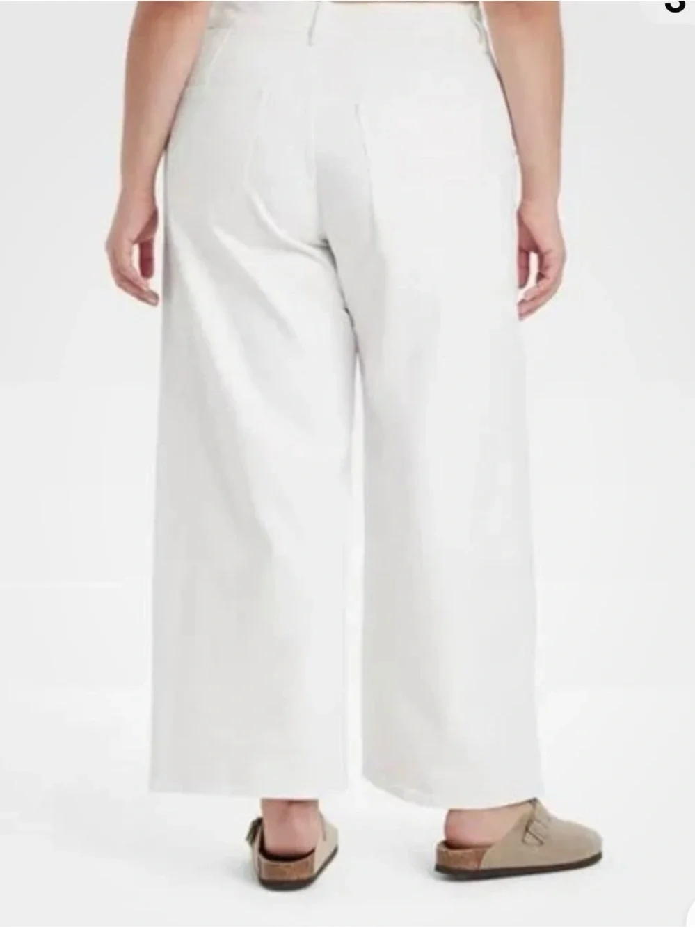 Universal Thread White Wide-Leg High-Rise Pants